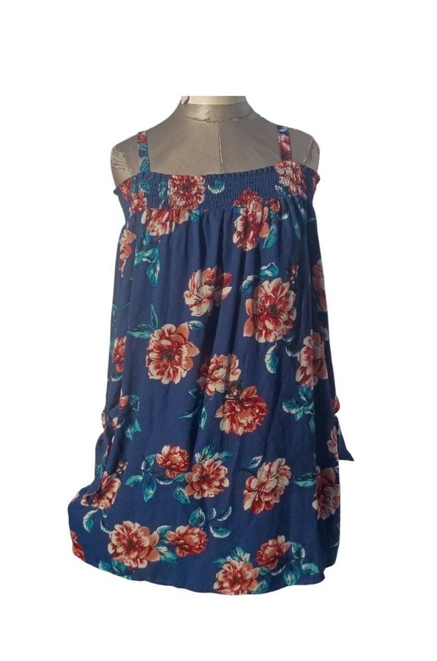 As U Wish Off The Shoulders Flowered Top With Bow Wrists And Shoulder Straps XL